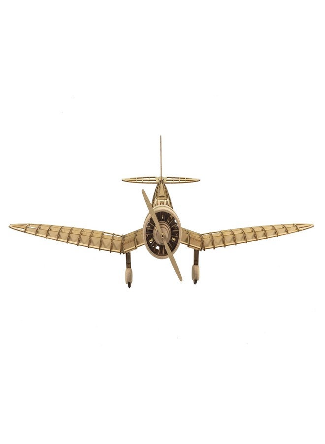 Viloga 3D Wooden Puzzles Airplane 1:31 KA-14 Fighter, Laser-Cut Balsa Wood Airplane Kits to Build for Adults, Perfect Static Model Airplane Puzzles for Men Christmas Gift - Image 2